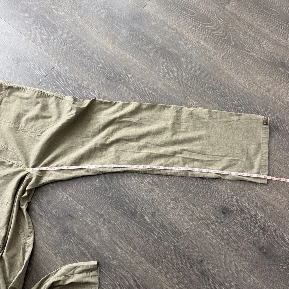PrAna Mens Green Hemp Blend Drawstring Pants XL  Casual Lounge Gorpcore Hiking
